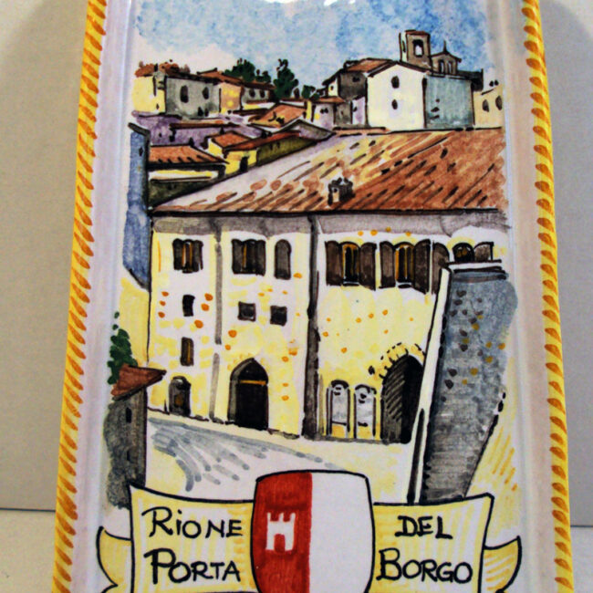 Ceramica decorata per Montone